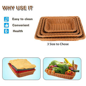 Conception élégante tissée décorative de panier de stockage de polypropylène pour l'organisation à la maison - Product Image 2