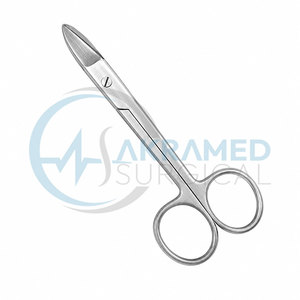 Ciseaux de pont dentaire en acier inoxydable, ciseaux chirurgicaux, instrument orthodontique certifié CE, réutilisable, de précision - Product Image 1
