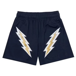 Pantalones Cortos de Malla con Diseño Personalizado y Cintura Elástica, Bolsillo Oculto, Nuevo Estilo, Pantalones Cortos de Verano Casuales, Transpirables, para Gimnasio - Product Image 1