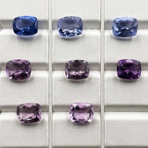 Natural Multi Color Fluorite <b>Cushion</b> Cut Faceted Loose Gemstone 7*9-10*12 MM Stone for Jewelry Manufacturers, Wholesale Gemstone - Product Image 6