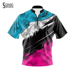 Custom <b>Bowling</b> Jersey Baseball Jerseys Spandex/Cotton Sublimation Printed Breathable High Quality OEM Teamwear for Wholesale - Product Image 1