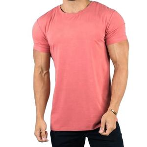 Camisetas lisas con cuello redondo para hombre, ropa informal a la moda, de manga corta tejida con bordado de etiqueta, de algodón, superventas - Product Image 6