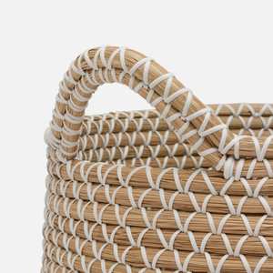Panier rustique multifonction en jonc de mer tressé, éco-responsable, le plus vendu – Solution de rangement durable pour la maison moderne et la buanderie - Product Image 3