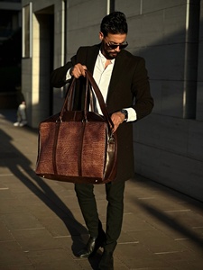 Premium Genuine Leather Fringe Handbag for Women – Vintage Boho Style Shoulder <b>Bag</b> with Tassels & <b>Studded</b> Detail - Product Image 5