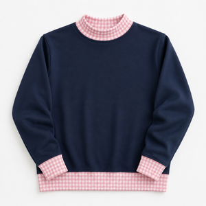 เสื้อไหมพรมคอเต่าทรงโอเวอร์ไซส์ แขนยาว สำหรับฤดูใบไม้ร่วงและฤดูหนาว  รับสกรีนโลโก้  เสื้อพูลโอเวอร์สำหรับสาวๆ - Product Image 4