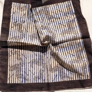 ผ้าพันคอผ้าฝ้ายทำมือลายพิมพ์บล็อกลายดอกไม้สไตล์ชาติพันธุ์จาก Naaz Textile ชุดผ้าพันคอและผ้าผูกคอ เนื้อผ้านุ่มสบายผิว เหมาะสำหรับฤดูร้อน - Product Image 2