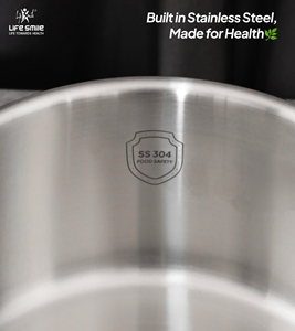 Ensemble de casseroles haut de gamme en acier inoxydable 18/10, 6 pièces, corps robuste, poignées solides en acier inoxydable, couvercles en verre, compatible induction - Product Image 6
