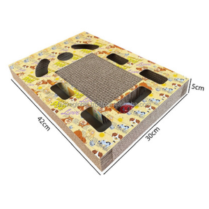 Grattoir pour chat en gros avec fonction de jouet, réduit les dommages aux meubles tout en favorisant l'amusement, meubles pour chat, sûr et durable, à faible quantité minimale de commande - Product Image 1