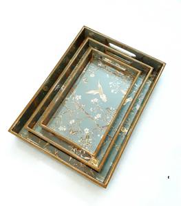 High Quality <b>Rustic</b> MDF Printed Tray for Living Room or <b>Coffee</b> <b>Table</b> and Centerpiece Display Available at Good Price - Product Image 4