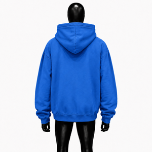 Sudadera con Capucha Azul Oversize para Hombre, Estilo Gótico con Diseño de Cruz con Tachuelas y Mangas con Pedrería, Sudadera Unisex de Moda Urbana con Capucha en Oferta - Product Image 2