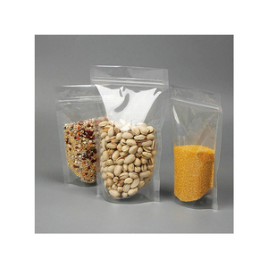 Made India Superior Quality PET + LDPE FILM Food Grade Center Seal Transparent Standup Zipper Pouch Grade Customizable Best - Product Image 1