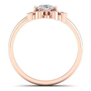 Anillos de compromiso REYES de plata de ley 925 con corte de pera y moissanita de 0.86 quilates para mujer, regalos de boda de lujo, joyería fina - Product Image 4