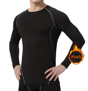 Customized Reversible Thermal Compression <b>Base</b> <b>Layer</b> for Men Quick Drying Athletic <b>Base</b> <b>Layer</b> for Running Gym Workouts - Product Image 3