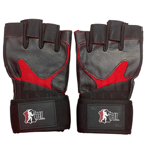 Gants de musculation en PU avec support de poignet et protection de la paume, demi-doigts, boucle réglable, dernier design, haute performance - Product Image 3