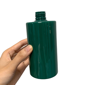 500ml melocotón PET botella de bomba de plástico dispensador de loción cosmética con cuello dorado para el cuidado de la piel, lavado corporal, botella cosmética de champú - Product Image 4