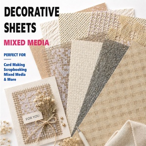 Papier spécial A5 tons naturels pour médiathèque artistique, feuilles décoratives faites à la main pour créations DIY, scrapbooking, fabrication de cartes, journalisation - Product Image 1