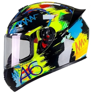 <span class=keywords><strong>Casco</strong></span> da <span class=keywords><strong>Moto</strong></span> da Corsa per <span class=keywords><strong>Uomo</strong></span> e Donna, <span class=keywords><strong>Casco</strong></span> <span class=keywords><strong>Integrale</strong></span> per Tutte le Stagioni con Visiera Singola, Certificazione DOT - Product Image 2
