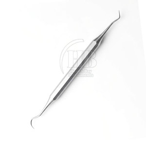 Curettes chirurgicales dentaires manuelles en acier inoxydable réutilisables avec poignée ergonomique, instruments de précision pour traitement buccal, parodontal - Product Image 4