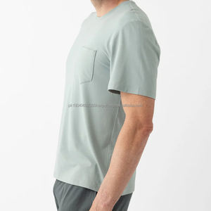 Camisetas de Bambú para Hombre, Camisetas de Manga Corta para Hombre, Camiseta de Verano para Hombre, Camiseta Personalizada con Bolsillo - Product Image 3