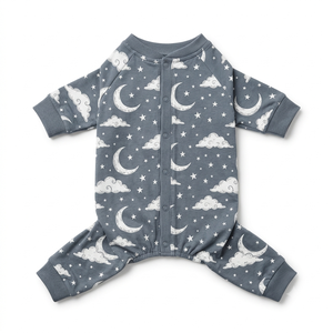 Cute Dog Hoodie Brushed Fleece Embroidered Patch Moon Stars Pattern Comfortable <b>Machine</b> Wash All Seasons Pet <b>Clothes</b> for Small - Product Image 3