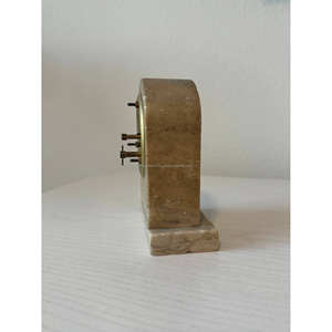 TCE Elegant Modern Art Deco Quartz Marble Table <b>Clock</b> Decorative Timepiece for Home <b>Office</b> and Premium Spaces Desk - Product Image 2