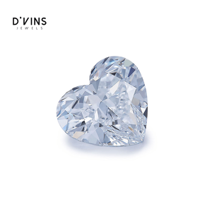เพชรสร้างสรรค์ D'vins Jewels ขายดี ขนาด 0.5 กะรัต 0.8 กะรัต 1 กะรัต คุณภาพ D VS1 รูปทรงหัวใจ เพชรเพาะเลี้ยงสำหรับทำเครื่องประดับ - Product Image 2
