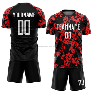 Maillots de football personnalisables par sublimation, à manches courtes, imperméables et respirants, ensembles uniformes, vente en gros, offre spéciale - Product Image 4
