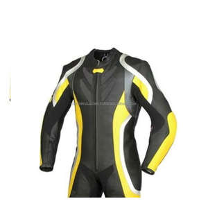 Combinaison de course en cuir pour moto, personnalisée en gros, coupe-vent, imperméable, ignifuge, respirante, unisexe, vêtements de sport pour adultes - Product Image 5