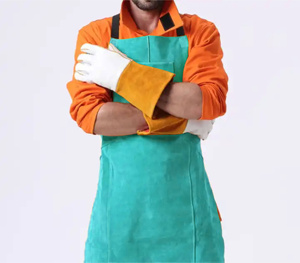 Cowhide Split Leather Welding Apron Heavy Duty Industrial Work Body Protection with Durability Against Heat Sparks - Product Image 4