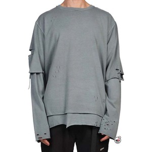 MRI Made Custom Oversized <b>Flame</b> Camouflage Print Long Sleeve T-<b>Shirt</b> O-Neck Contrast Trim Street Style Woven Polyester T-<b>Shirts</b> - Product Image 4