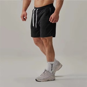<b>Men</b> White Solid Polyester Swim <b>Trunks</b> Regular Fit Woven Drawstring Shorts Breathable Sport Style - Product Image 4