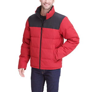 2024 Men's Softshell Puffer <b>Jacket</b> Shiny Hood High Street Style <b>Winter</b> Cotton Padded Outdoor Quilted Design Plus OEM Service - Product Image 2