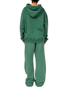 Personnalisé deux pièces en détresse brodé lavage à l'acide vintage évasé Street Style survêtement hiver coton survêtements strass - Product Image 2