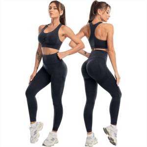 Comfortable Activewear Sleeveless 3 Piece Women Tracksuit With custom Printing Factory Price Hot Selling <b>Jumpsuit</b> Women - Product Image 5