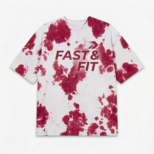 T-shirts pour hommes en coton délavé à l'acide, personnalisables avec logo, de haute qualité, séchage rapide, pour l'été - Product Image 4
