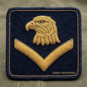 Écusson en fil de bullion fait main sur mesure, fil d'or de qualité supérieure, insignes d'épaule professionnels pour organisations et clubs - Product Image 3