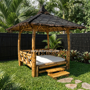 Pérgola de Bambú Natural para Decoración de Jardín y Hogar, Estructura de Bambú para Exteriores, Venta al Por Mayor - Product Image 3