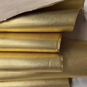 Véritable peau de mouton dorée, idéale pour chaussures, sacs, artisanat, cuir entier, luxueux, haute qualité - Product Image 4