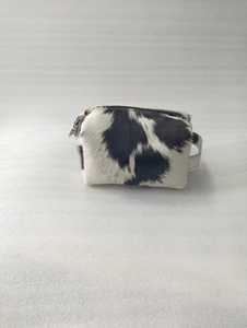 Handmade Cowhide Hair-On Leather Clutch <b>Bag</b> with Zipper Closure for Women's Makeup & <b>Travel</b>-Animal Prints Large/<b>Small</b> Sizes - Product Image 1