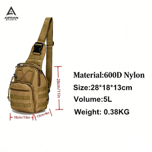 Sac à bandoulière utilitaire robuste, organisateur multi-poches pour les voyages, la randonnée, le travail et les activités de plein air - Product Image 2
