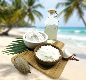 ELMA FOOD EFM005 Aceite MCT C8 en Polvo de Grado Premium, Aceite Fraccionado Extraído de Coco, Ingrediente de Alimento Saludable de Malasia para Energía - Product Image 1
