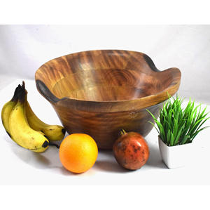 100% Pure Handmade Wooden <b>Bowl</b> With Artisanal Look And Smoothness Wood <b>Bowl</b> Ideal For Dry <b>Snacks</b> And Fruits - Product Image 5