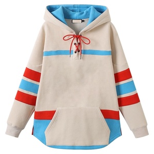 Sudaderas universitarias para mujer, cuello redondo, manga larga, corte holgado, hombros caídos, con logotipos bordados personalizados. - Product Image 6