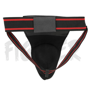Protector Inguinal Elástico para Boxeo, Karate y Artes Marciales, Protector Inguinal de Algodón con Copa de Plástico en el Interior, Talla Personalizada, Protección para Entrenamiento - Product Image 1