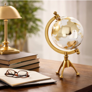 Globo Terráqueo Ejecutivo Premium con Base de Aluminio para Escritorio | Globo Terráqueo Educativo con Mapa Detallado para Escritorio de Oficina, Mesa de Estudio y Decoración del Hogar - Product Image 2