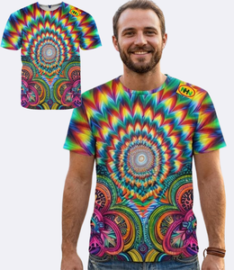 T-shirt personnalisable pour homme, imprimé par sublimation, 100% coton, grande taille, coupe ample, séchage rapide, écologique - Product Image 1