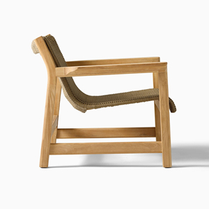 Meubles d'extérieur en teck, ensembles de canapés d'extérieur modernes et imperméables en teck, ensemble de canapés en teck massif avec rotin - Marley - Product Image 4