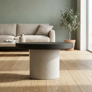 Mesa de Centro Minimalista de Madera con Superficie de Madera Hecha a Mano, Fácil de Limpiar, Muebles Modernos para Sala de Estar - Product Image 5