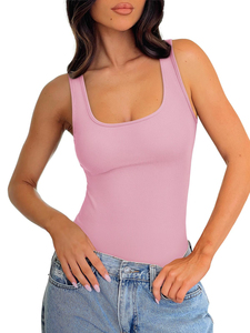 ชุดกระชับสัดส่วนรัดรูปทรงบอดี้สูท คอวี แขนกุด ช่วยเก็บหน้าท้อง กระชับรูปร่าง เหมาะสำหรับใส่ออกงาน ชุดลำลองฤดูร้อน - Product Image 6