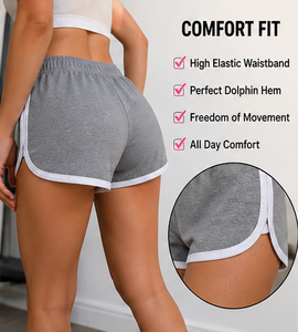 Nuevos pantalones cortos de algodón suave para mujer, cómodos pantalones de entrenamiento, transpirables, pantalones cortos de delfín para salón, pantalones de senderismo para ciclismo - Product Image 5